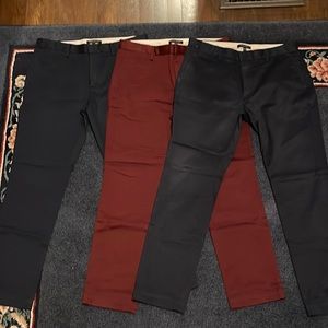 Three pairs of Banana Republic Rapid Movement Chinos
